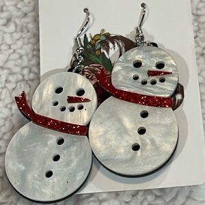 Darling snowman earrings